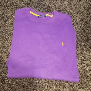 Purple & Gold Ralph Lauren polo Thermal
